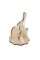 Заготовка для декорирования "Mr. Carving"   КЛ-01   Заготовка на подставке   фанера   6  х 9.5 х  9 см зайчик 1