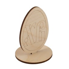 Заготовка для декорирования "Mr. Carving"   КЛ-04   Яйцо на подставке   фанера   5.5  х 5.5 х  8.5 см ХВ
