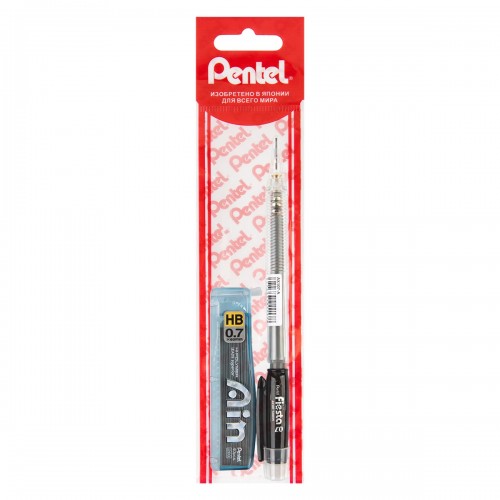 "Pentel"   Набор  Карандаш автоматический Fiesta   0.7 мм . Грифели для карандашей автоматических  40 грифелей  в тубе   0.7 мм PAX107HB