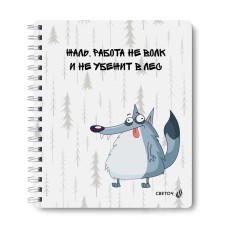 "Светоч"   ТЕТ96-002   Тетрадь общая с запечатан. пластик. обложкой, 500 мкр,   A5+   96 л.  на гребне   65 г/кв.м , белизна 100 \%  4 шт.  клетка 01090 Работа не волк