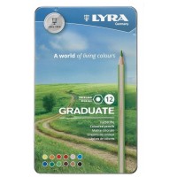 "LYRA"   Набор цветных карандашей GRADUATE PERMANENT   заточенный   12 шт. L2871120