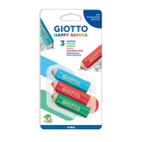 "Giotto"   Набор ластиков HAPPY GOMMA 3 шт F24100