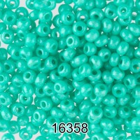 Бисер Чехия круглый 4   10/0   2.3 мм  500 г 16358 (Ф306) зеленый