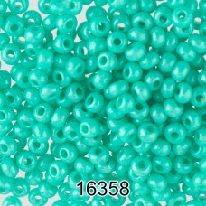 Бисер Чехия круглый 4   10/0   2.3 мм  500 г 16358 (Ф306) зеленый