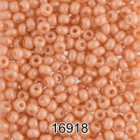Бисер Чехия круглый 4   10/0   2.3 мм  500 г 16918 (Ф308) бежевый
