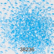 Бисер Чехия круглый 5   10/0   2.3 мм  500 г 38236 (Ф362) св.синий