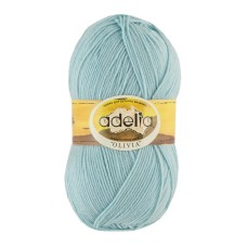 Пряжа ADELIA "OLIVIA"   60\% акрил, 40\% шерсть   5 шт. х  100 г  250 м ± 10 м №26 св.голубой