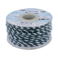Шнур "Gamma"   3 мм  GC-032   витой   9.1 м ± 0.5 м   №036/серебро изумруд