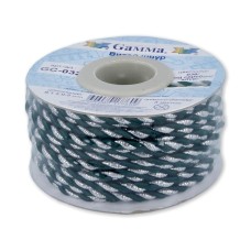Шнур "Gamma"   3 мм  GC-032   витой   9.1 м ± 0.5 м   №036/серебро изумруд