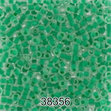 Бисер Чехия круглый 5   10/0   2.3 мм  500 г 38356 (Ф418) св.зеленый мат