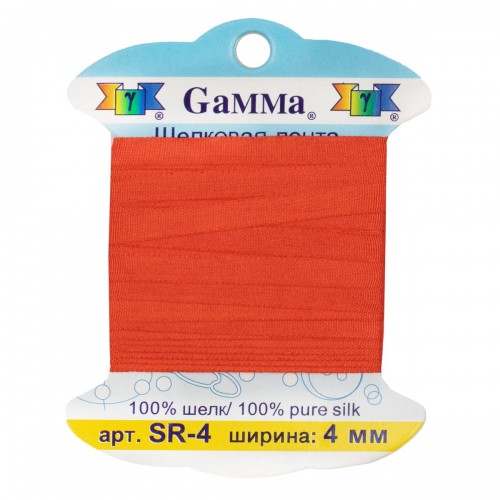 "Gamma"   шелковая   SR-4   ФАСОВКА   0.2 -  4 мм  9.1 м ± 0.5 м №100 оранжевый