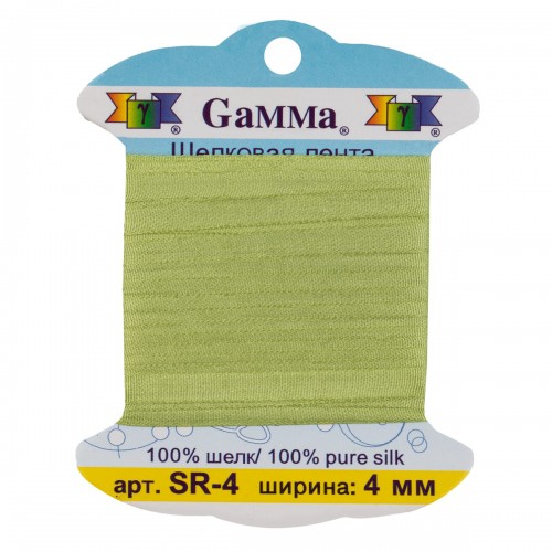 "Gamma"   шелковая   SR-4   ФАСОВКА   0.2 -  4 мм  9.1 м ± 0.5 м №181 салатовый