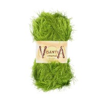 Пряжа VISANTIA "TRAFKA"   100\% полиэстер   5 шт. х  100 г  150 м ± 3 м №0047 зеленый
