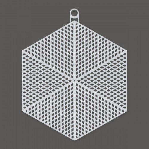Канва KPL-12   "Gamma"   пластиковая   100\% полиэтилен   14 x 12 см  10 шт "шестиугольник"