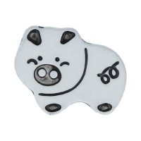 Пуговица детская "Gamma"   AY 9932   28 " ( 18 мм)  36 шт  СК/Распродажа № D501 белый
