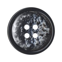 Пуговица костюмная с проколами "Gamma"   DX 0027   24 " ( 15 мм)  24 шт  № А008 черный