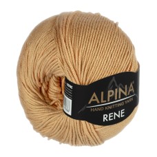 Пряжа ALPINA "RENE"   100\% мерсеризованный хлопок   10 шт. х  50 г  105 м ± 5 м №783 бежевый