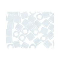 Бисер Япония "TOHO" CUBE №2   4 мм  500 г №0121 белоснежный/перламутр