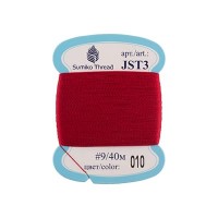 Нитки для вышивания "SumikoThread"   JST3   9   100\% шелк   40 м №010 т.красный