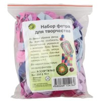 Фетр Набор фетра для творчества   200 г ассорти №2