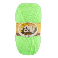 Пряжа ADELIA "TINA"   100\% акрил   5 шт. х  100 г  308 м ± 10 м №171 неон.желтый
