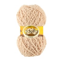 Пряжа ADELIA "SOFIA"   100\% полиэстер   10 шт. х  50 г  90 м ± 6 м №16 бежевый