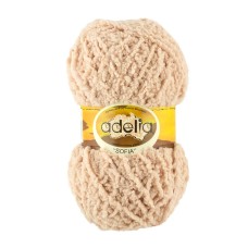 Пряжа ADELIA "SOFIA"   100\% полиэстер   10 шт. х  50 г  90 м ± 6 м №16 бежевый