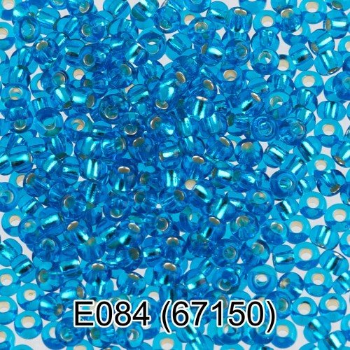 Бисер Чехия "GAMMA" круглый 5   10/0   2.3 мм  10 х  5 г  1-й сорт E084 св. синий ( 67150 )