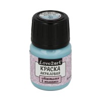 Краска акриловая "Love2art"   для декора "светящаяся в темноте"   APGD-30   30 мл 01 синий