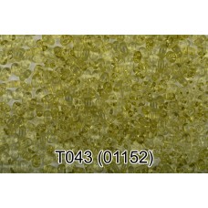 Бисер Чехия "GAMMA" TWIN 3   321-96001   2.5 x 5 мм  10 х  5 г  1-й сорт T043 т.салатовый ( 01152 )