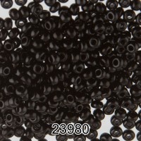 Бисер Чехия круглый 2   10/0   2.3 мм  500 г 23980 (Ф098) черный
