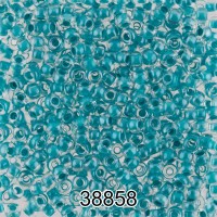Бисер Чехия круглый 1   10/0   2.3 мм  500 г 38858 (Ф527) бирюзовый