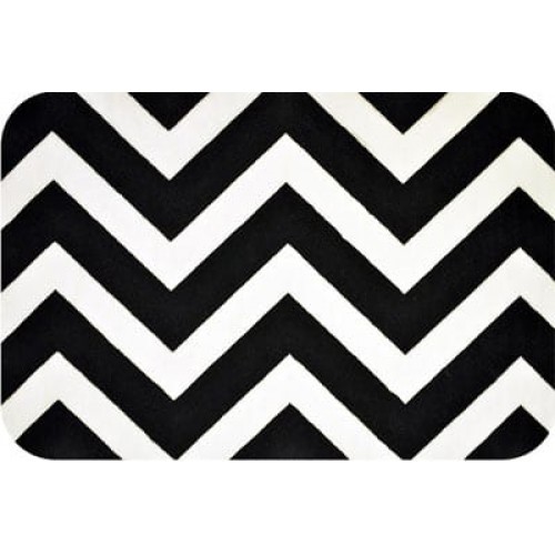 "PEPPY"   Плюш   CHEVRONS & ZIGZAGS CUDDLE   ФАСОВКА  ± 2 см  48 x 48 см  440 г/кв.м ± 5   100\% полиэстер   СК/Распродажа CP-2900-1 BLACK/SNOW