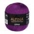 Пряжа ALPINA LENA 100\% мерсеризованный хлопок 10 шт. х 50 г 280 м №43 т.сиреневый