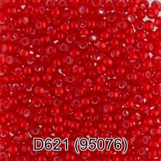 Бисер Чехия "GAMMA" круглый 4   10/0   2.3 мм  10 х  5 г  1-й сорт D621 красный ( 95076 )