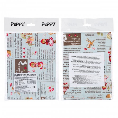 Ткань для пэчворка PEPPY  LITTLE HEROINES PANEL   ФАСОВКА   60 x 110 см  120 г/кв.м ± 3   100\% хлопок 40538-70