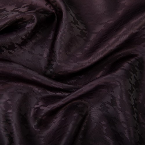 Ткань подкладочная "Gamma"   Taffeta с рисунком   JTR   52\% полиэстер, 48\% вискоза   145 см ± 2 см №124 баклажановый (гусиная лапка)