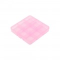 OM-086 пластик   13.5  x 13.7  x 2.3 см розовый\прозрачный