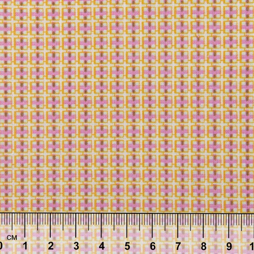 Ткань для пэчворка PEPPY   БАБУШКИН СУНДУЧОК   ФАСОВКА   50 x 55 см  140 г/кв.м ± 5   100\% хлопок БС-15 клетка яр.желтый/бирюзовый