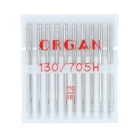Иглы для быт. шв. машин "ORGAN"   универсальные   10 шт  в пенале 5110110 №110
