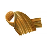 Лента декоративная "Floranta" Shibori   (Шибори)   120 мм  20 см №138e болотный/коричневый/белый