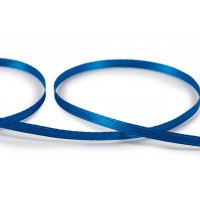 Лента атласная 3 мм ( 1/8 ")  "Gamma"   AL-3P   двухстор.   91.4 м №038 т.синий