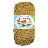 Пряжа ALPINA "GARRY"   100\% мерсеризованный хлопок   10 шт. х  50 г  50 м ± 2 м №10 оникс (оливковый)