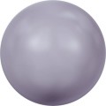 Бусина стеклянная 5810 8 мм 10 шт в пакете под жемчуг кристалл серый (mauve 160)