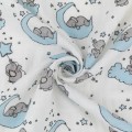 Ткань PEPPY Ткань муслиновая ФАСОВКА EMBRACE 100\% хлопок 100 х 125 см Shannon Fabrics emlittleone baby blue