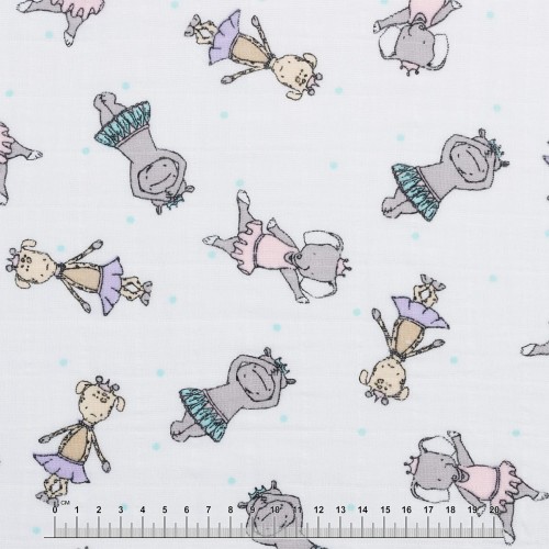 Ткань "Shannon Fabrics"   Ткань муслиновая   SMD EMBRACE   100\% хлопок   125 см ± 2 см tiny dancer blush/lilac