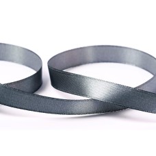 Лента атласная 12 мм ( 1/2 ")  "Gamma"   33 м ± 2 м №127 серый