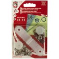 Кнопка KOH-I-NOOR 16 (1213-030 №2) рубашечные Baby металл цветные d 10 мм 15 шт. 977 бордовый