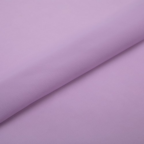 Ткань PC-02   Poly Chiffon   84 г/кв.м ± 5 г/кв.м  147 см ± 2 см  100\% полиэстер №09 св.сиреневый