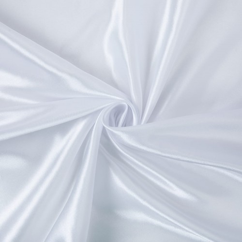 Ткань ZS   Poly satin   88 г/кв.м ± 5 г/кв.м  147 см ± 2 см  100\% полиэстер _БЕЛЫЙ